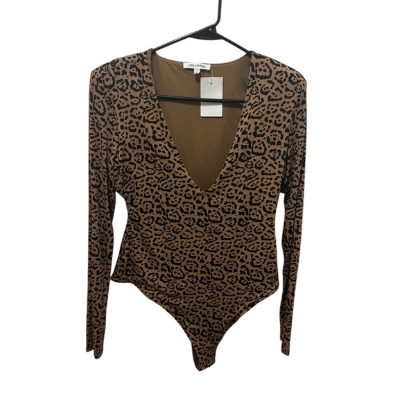 Good American Leopard Print Thong Bodysuit Size Large - Picture 3 of 8